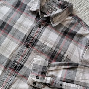 Eddie Bauer cotton plaid flannel button up